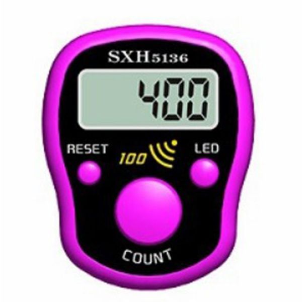 

magic stitch marker row finger counter lcd electric digital display with led light for buddha pray sewing knitting weave tool