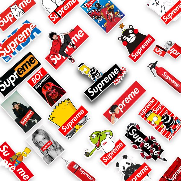 

50 pcs mixed ins style car stickers for lapskateboard pad bicycle motorcycle ps4 phone luggage decal pvc helmet guitar fridge stickers