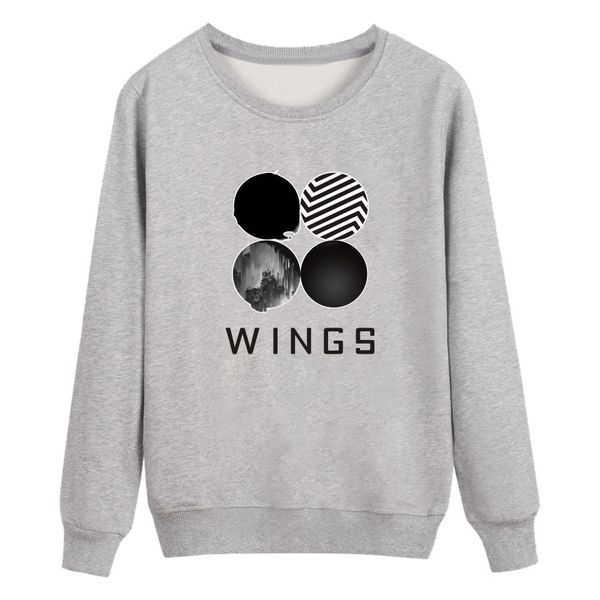 

Women BTS Sweatshirts 3 Colors Printed Long Sleeve Crew Neck Pullover for Female Free Shipping Fashion Autumn Tops