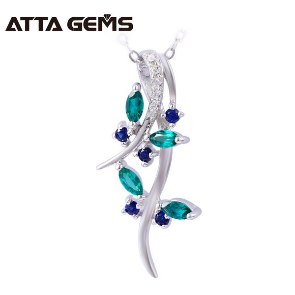 

emerald sterling silver pendant for women classic elegant design created emerald wedding style fine jewelry ladies birthday gift