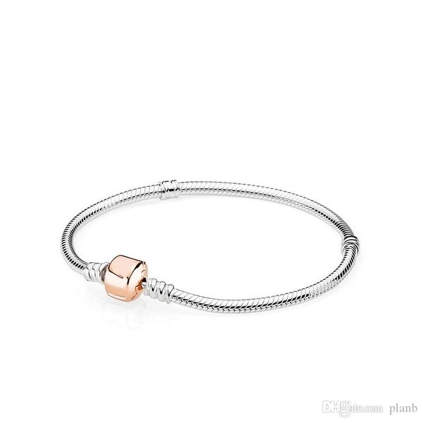 

2020 designer pan sterling silver charm rose gold clip bracelet original frame women's men's
