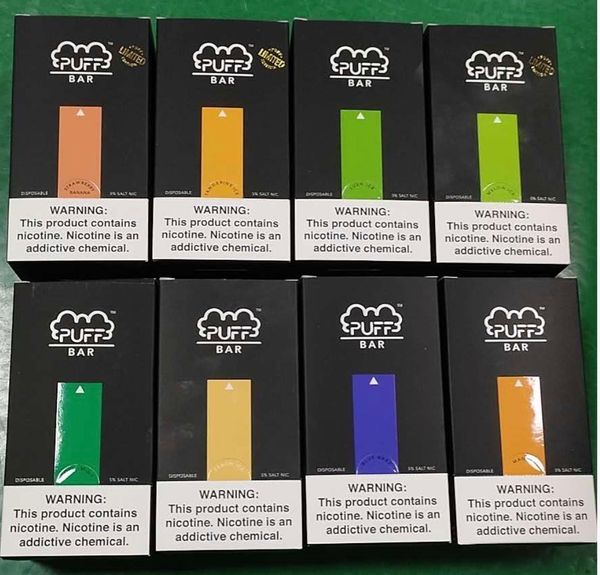 

Новые Puff Бар Одноразовая Pod устройства с кодом безопасности 1,3 мл Емкость Puffbar Vape пера