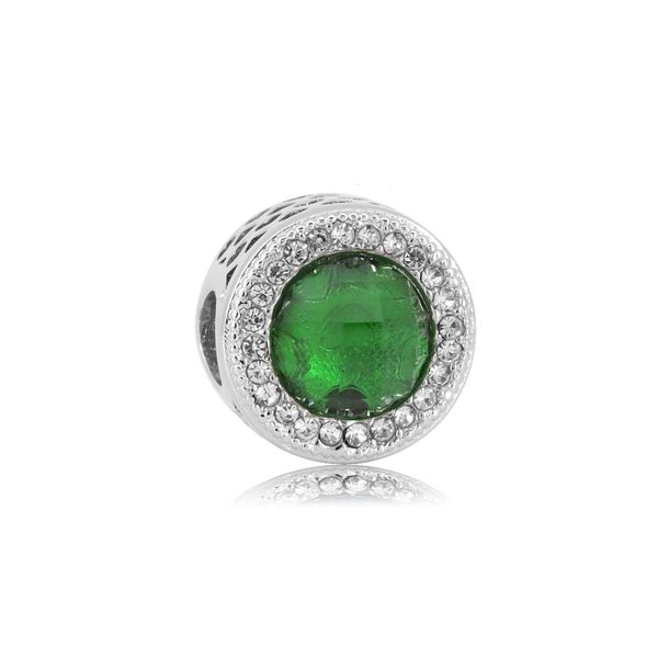 

stainless steel charms crystal charm green charm fit necklace & bracelet cute round shape charms, Bronze;silver