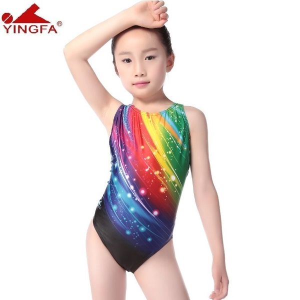 

yingfa racing training kids swimwear for girls bathing suits children one piece swimsuit girls swim wear swimsuits swimming, White;black