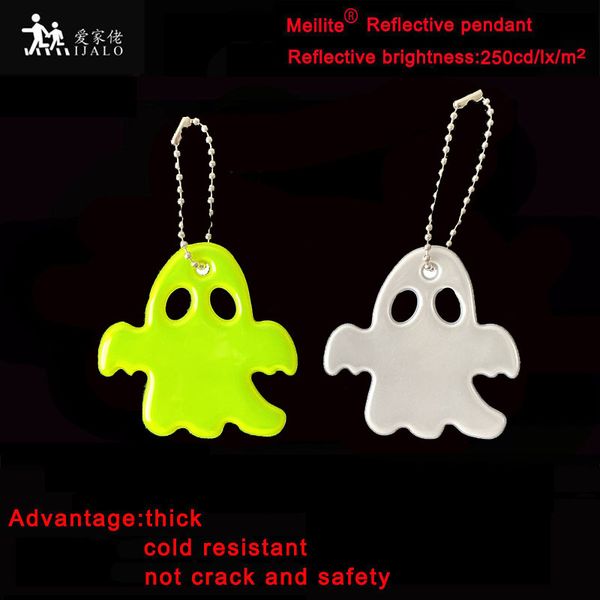 

meilite reflexite material 250 candle lights halloween soft reflector reflective keychain bag pendant accessori, Silver