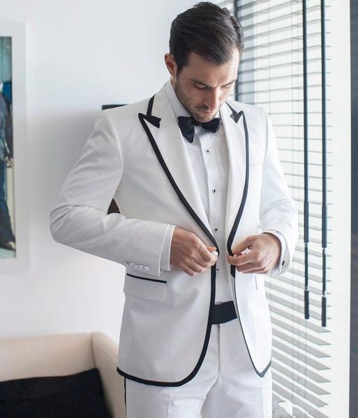 

groom tuxedos groomsmen peak lapel new style one button men suits wedding/prom/dinner man blazer ( jacket+pants+tie ) m1403, Black;gray