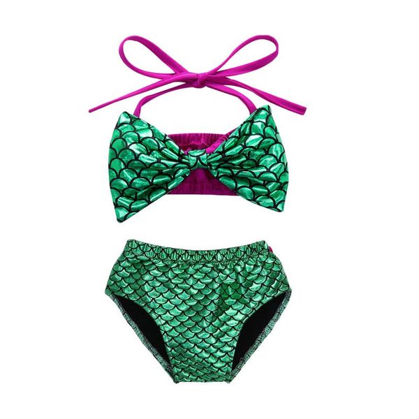 

princess baby little girls mermaid bandage bikini set swimwear swimsuit bathing suit bathing beach swimming costume