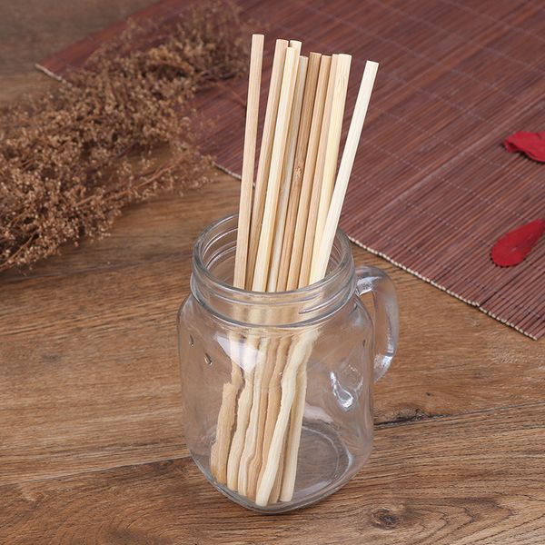 

5pcs/set bamboo straw reusable straw 20cm organic bamboo drinking straws natural wood straws for party birthday wedding bar tool