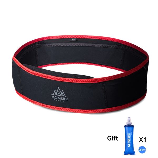 

aonijie nylon running bag breathable waist bag ultralight portable elastic waits pack hiking with 1 pcs 250ml water bottle w938