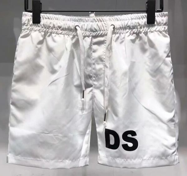 

dsenqi board shorts men breathable sport solid color elastic waist beach shorts k1120, White;black