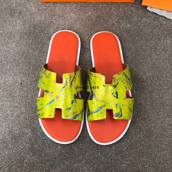 

2020 новые тапочки сандалии flat обувь real кожи слайды лучшие качества тапочки сандалии, Black