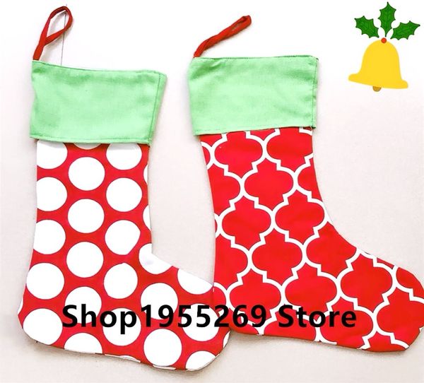 

wholesale 200pcs/lot christmas burlap stockings xmas socks candy gift bag christmas socks for santa decoration new year 2019