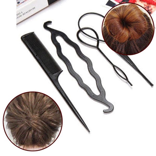 Sets Braider Tools Head To Weave Hairstyles Pull Hair Pins Double