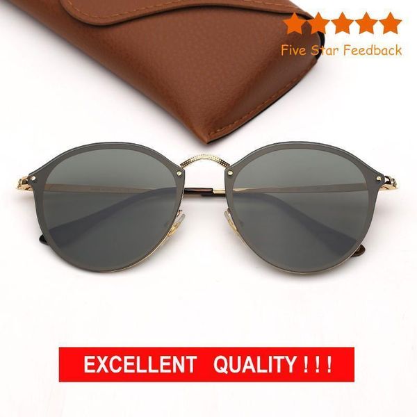 

mens designer sunglasses brand sunglasses fashion woman sun glasses rimless brown gradient eyeware des lunettes de soleil with leather, White;black