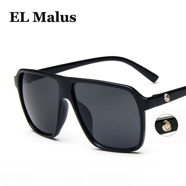 

el malus] square frame sunglasses skull skeleton men women brand designer reflective lens sun glasses male female eyewear sg041, White;black