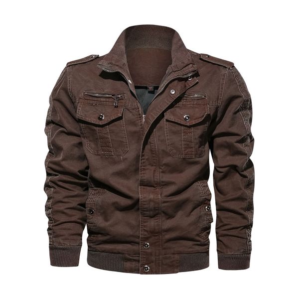 

outerwear & coats jackets streetwear men's jackets autumn winter outwear vintage tactical breathable jacket coat, Black;brown