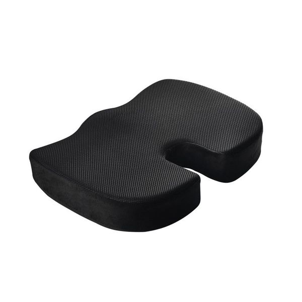 Almofada do assento travesseiro para Cadeira do escritório 100% Memória espuma firme Cóccix Pad Tailbone ciática Lower Back Pain Relief Contoured Posture Corrector