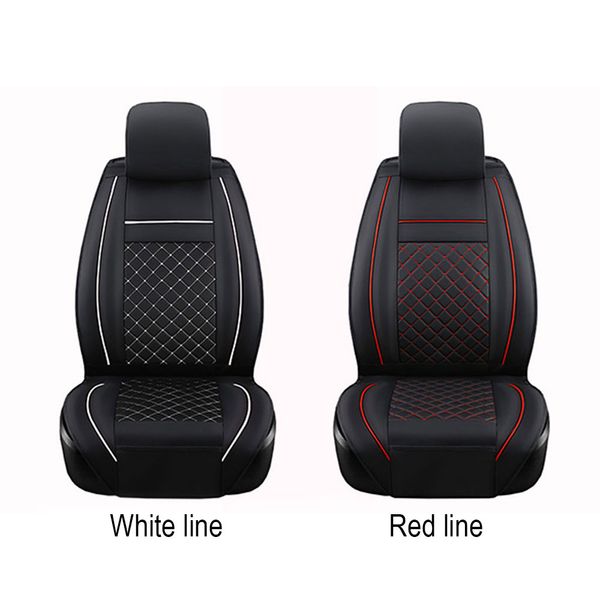 

pu leather 1 pc car front seat cover waterproof dustproof prevent scratches durable cushion useful