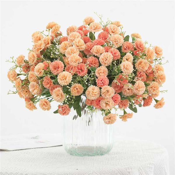 

european artificial flower hydrangea flower bouquet simulation silk home decoration wedding party decoration