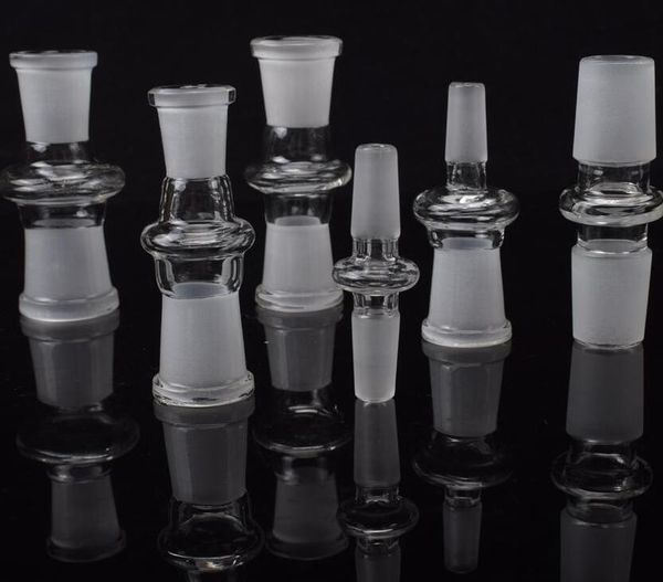 

Новый 10 мм 14 мм 18 мм мужской женский стеклянные адаптеры конвертер боросиликатное стекло адаптер нефтяная вышка курение аксессуары