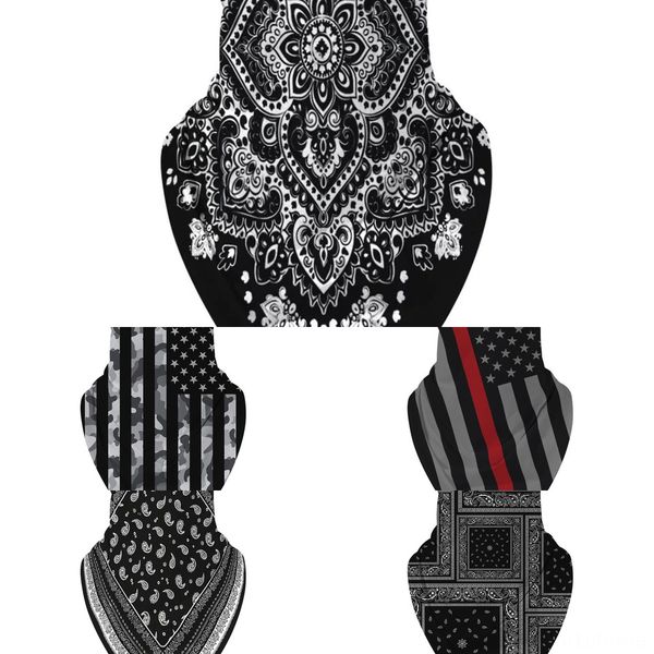 

wxdyl cotton face masks and reusable facemaskfilter floral print maskswashable cloth forprotection bylima scarf, Black