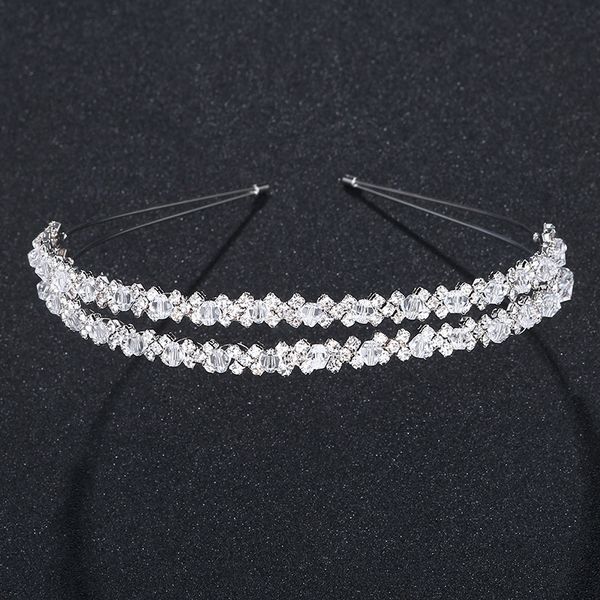 

crystal crown headband tiara wedding wedding crowns for bride kids crown party hair accessories womens girls fashion jewelry, Golden;white
