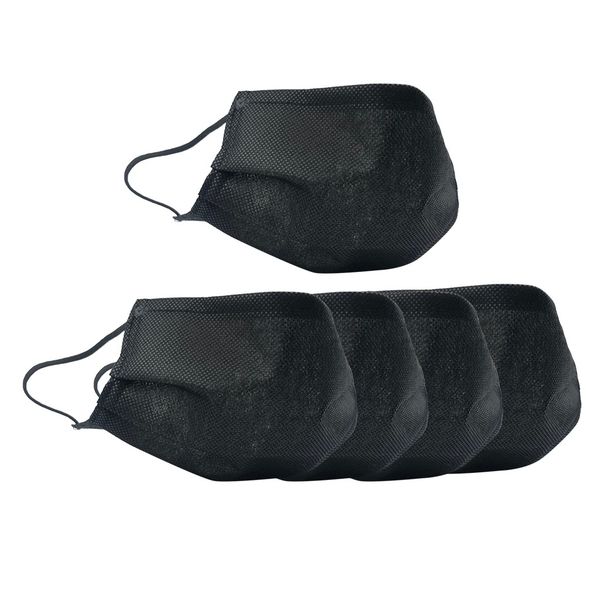 

5x washable reusable mouth face mask cover anti-dust haze prodution black