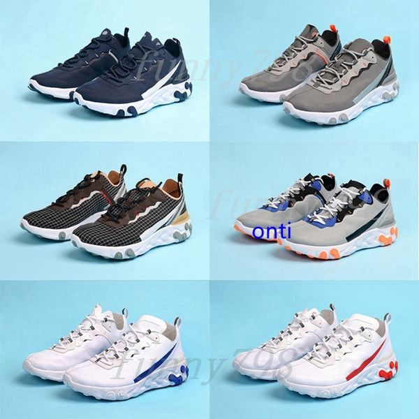

2019 mens trainers formateurs ragir l'lment crateur de chaussures de sport 55 undercover x hommes femmes chaussure men women sneakers, Black