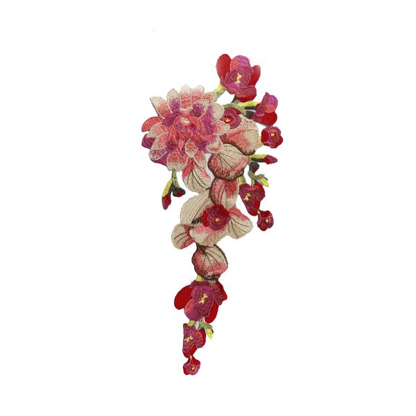 

2019 new fashion diy applique water soluble embroidery costume decoration colorful decals accessories, Black