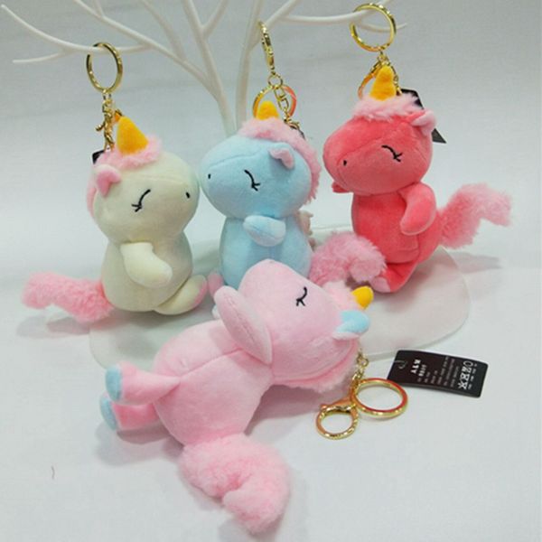 

4colors - kawaii unicorn plush doll 10cm approx. pendant doll , key chain cute unicorn stuffed animal plush toy gift