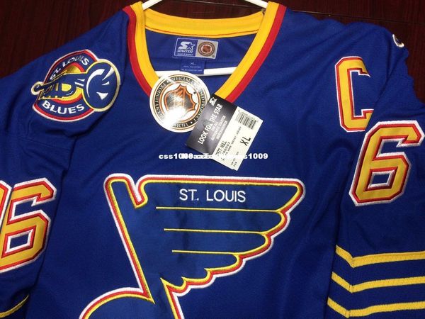 Cheap Custom #16 Hull St. Louis Blues 