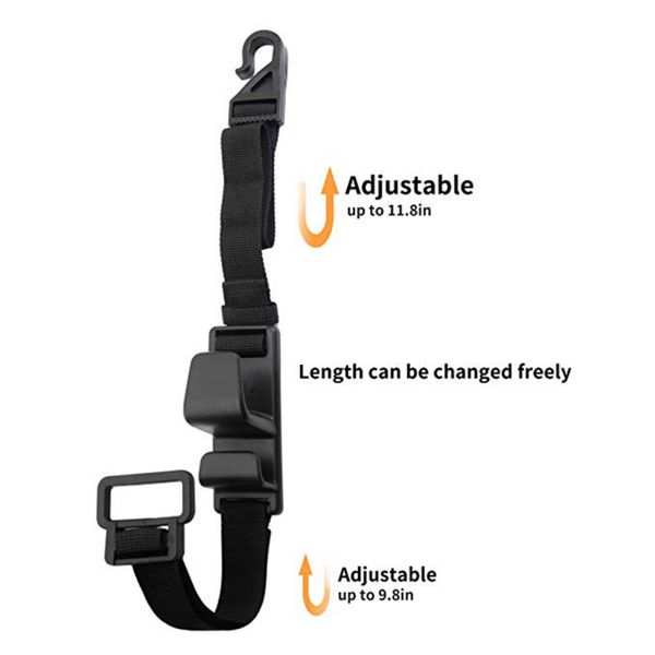 

onewell adjustable 4pcs/set car back seat headrest hooks hangers for grocery bags handbag purse vehicle seat back hooks