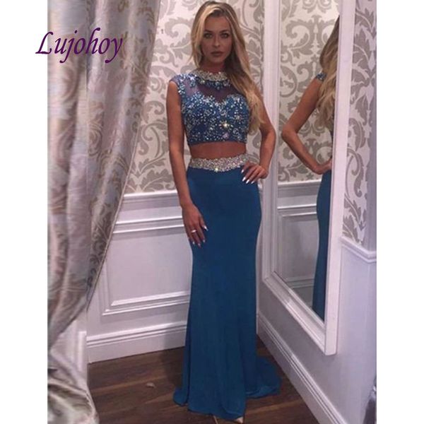 

luxury long evening dresses party plus size two 2 piece mermaid women ladies prom formal evening gowns dresses 2019, White;black