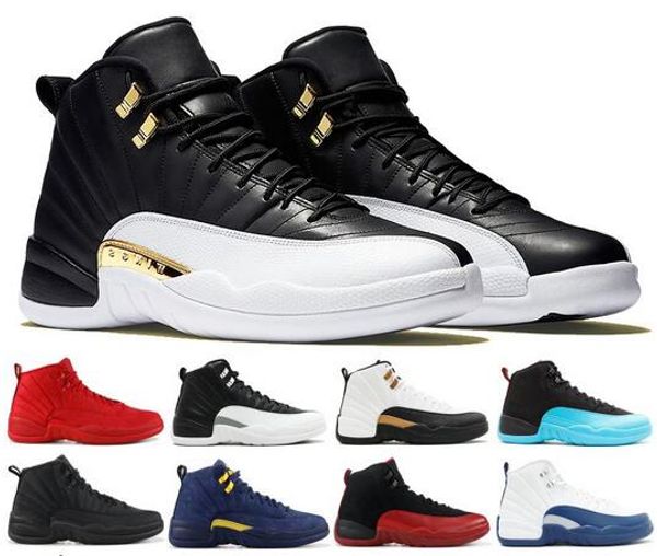 

12 gym red playoff international flight men basketball shoes 12s cny college navy winter black designer sneaker athletic shoes