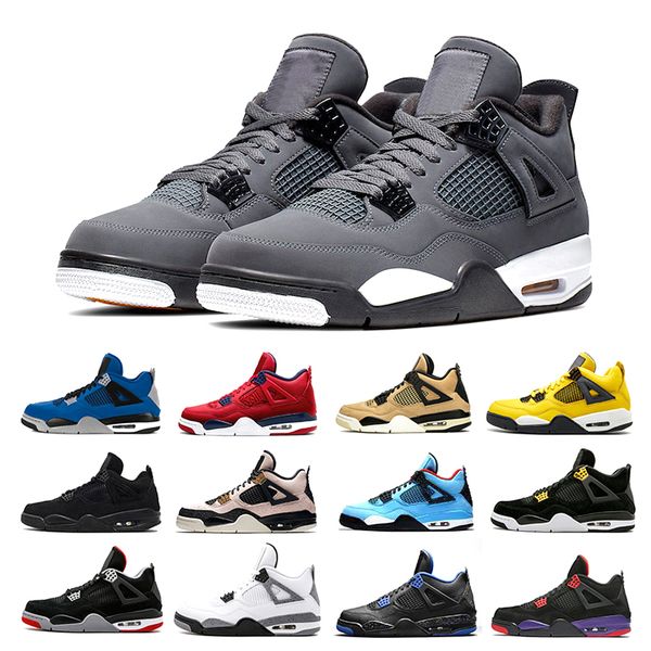

2020 basketball shoes 4 4s black cat bred white cement travis scotts 1 1s pine green unc shattered backboard mens sport sneakers