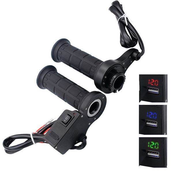 

motorcycle 22mm electric heated molded grips handle handlebar warmer retail&wholesale motorcycle accessories a2000