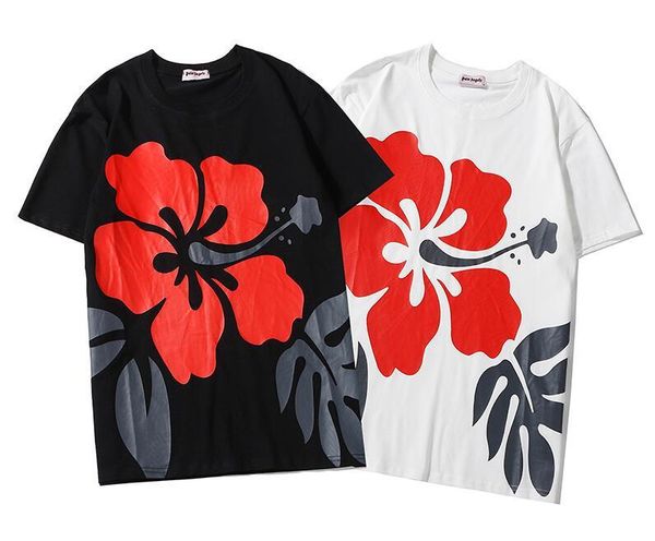 

2020 spring and summer new high grade cotton printing short sleeve round neck panel t-shirt size:s--l-xl-xxl color: black white 45e32#