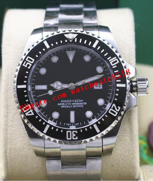 

promotion price luxury wristwatch ceramic bezel stainless steel bracelet green black dial #116610ln 40mm automatic mechanical men watches, Slivery;brown