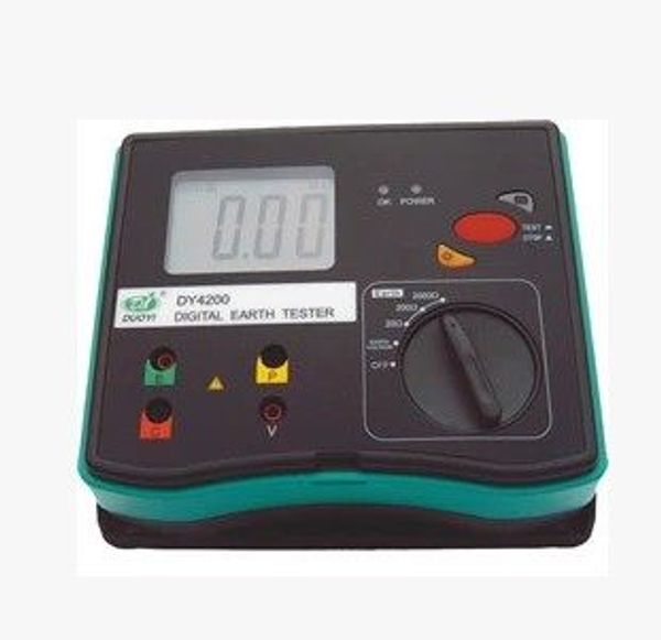 

dy4200 digital earth resistance tester ground resistance meter multimeter with lcd illumination 0-2000ohm