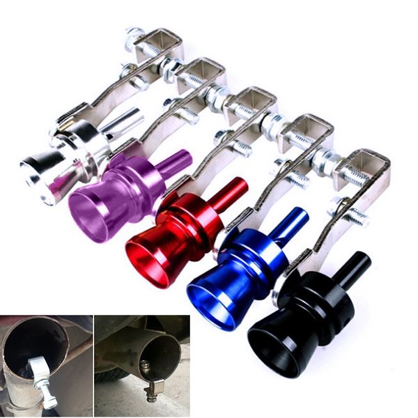 

jx-lclyl car turbo muffler exhaust pipe sound simulator whistle 37mm-48mm
