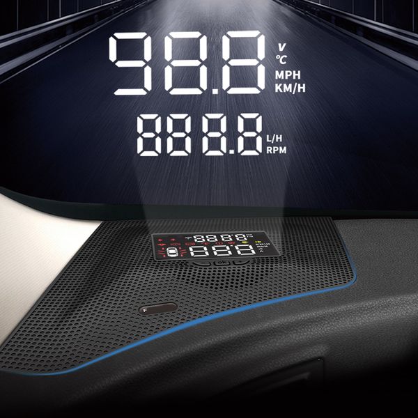 

hud auto car head up display windshield screen projector security alarm overspeed rpm for subaru forester xv outback 2013-2020