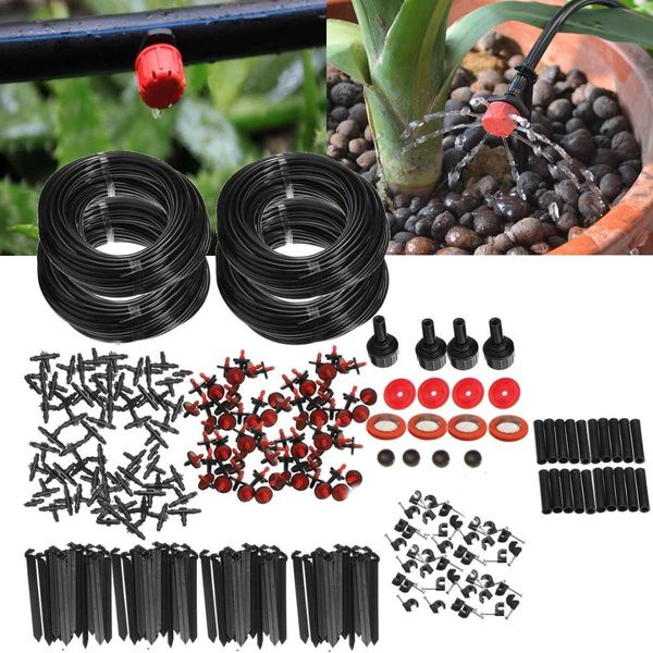 

90m micro drip irrigation watering kit automatic garden plant greenhouse irrigation system diy drip system
