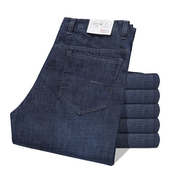 

2019 осень новые продукты goldberg мужская одежда slim fit корейский стиль тонкие мужские прямые брюки бизнес ковбойские брюки, Blue