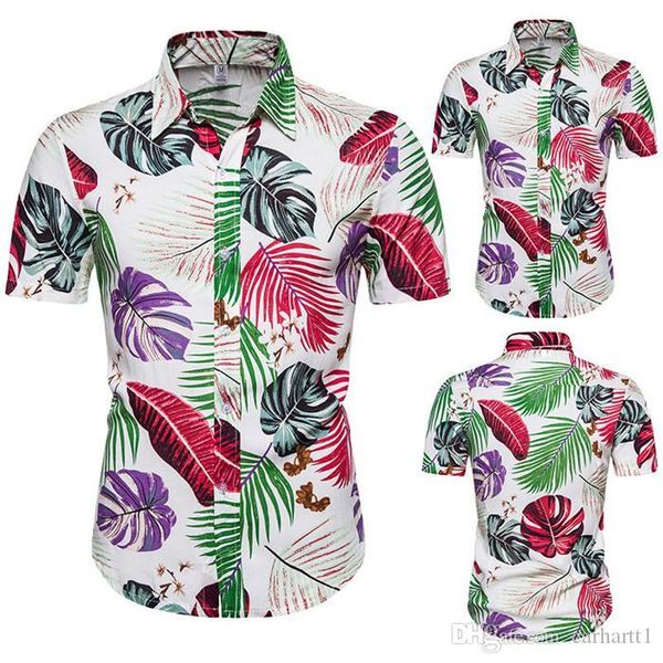 

мужская летняя desinger printed рубашка вскользь новая мода с коротким рукавом нагрудные шеи мода рубашка, White;black