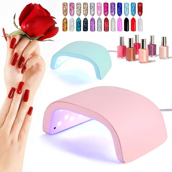

48w professional led uv nail lamp 18 pcs leds nail dryer 30s/60s/90s timing drying polish auto sensor manicure tools