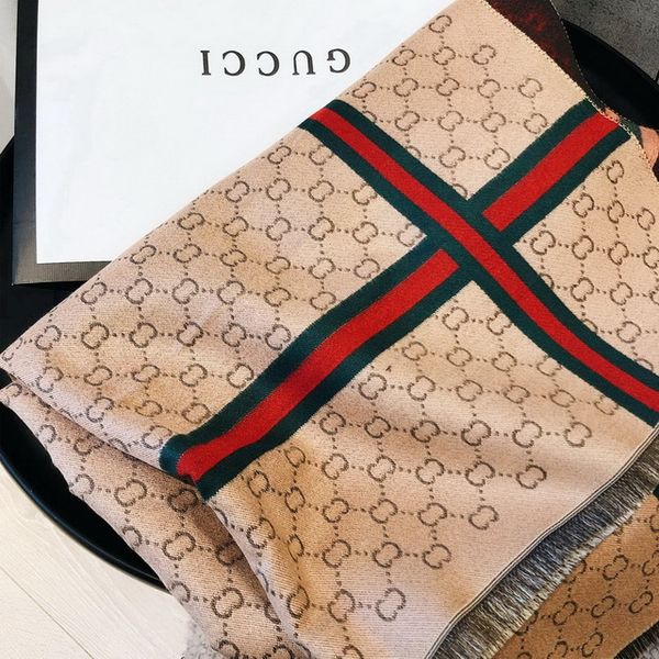 

2020 actory sell luxury celebrity design classic wool cashmere check scarf wrap shawl letter printing scarves, Blue;gray