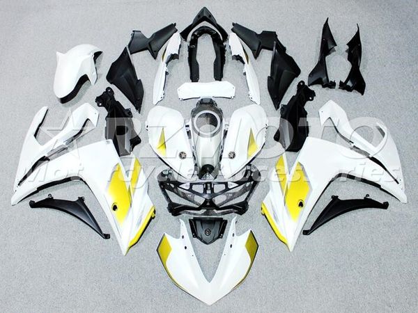 

4gifts new injection abs motorcycle fairing kit for yamaha r3 r25 2015 2016 15 16 fairings bodywork set custom white yellow