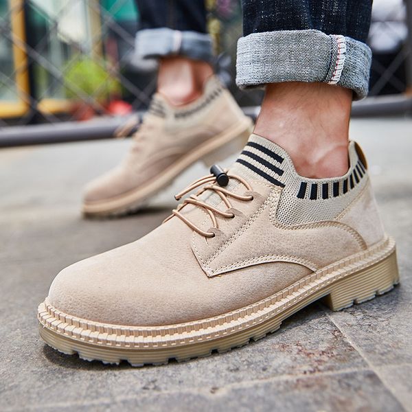 

large size casual sports shoes low-cut slip-on lazy walking shoes british-style fashion knitted socks mouth boots, Black