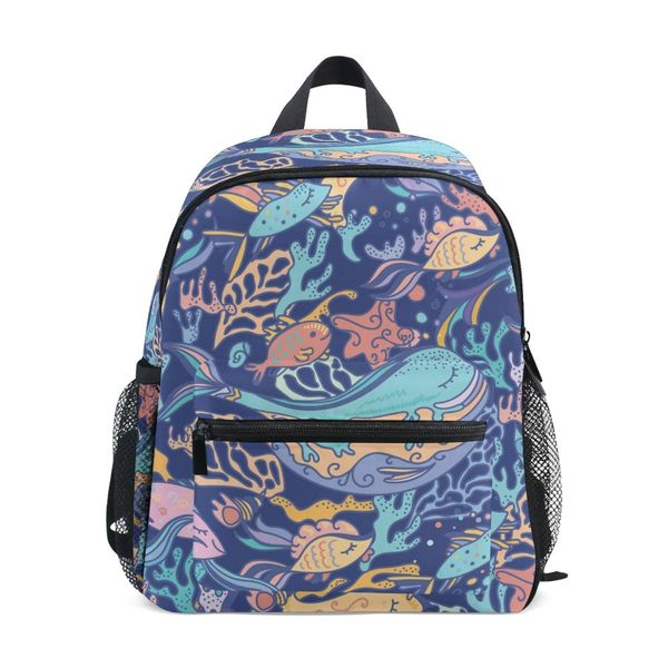 

fashion backpack women preppy school bags for teenagers backpack alaza marine theme elements female travel bags girls