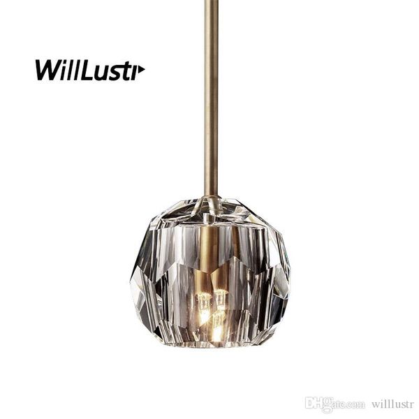 

boule de cristal подвесной светильник от шнура или rod living столовой отеля холл спальня доступная роскошь кристалл подвеска свет
